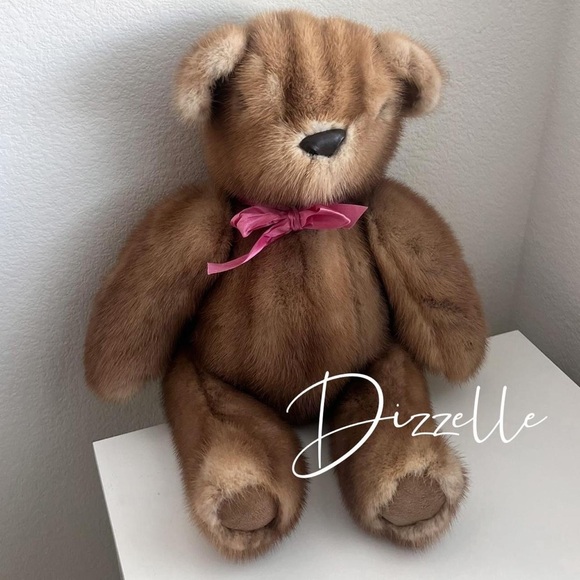 Handmade MINK teddy bear 🧸🎀